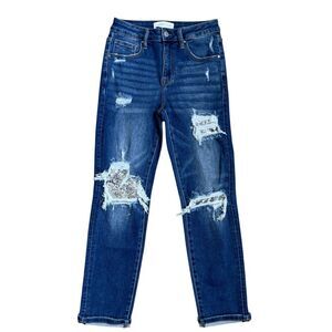 RISEN Stylish Ripped Blue Jeans Size 5/27